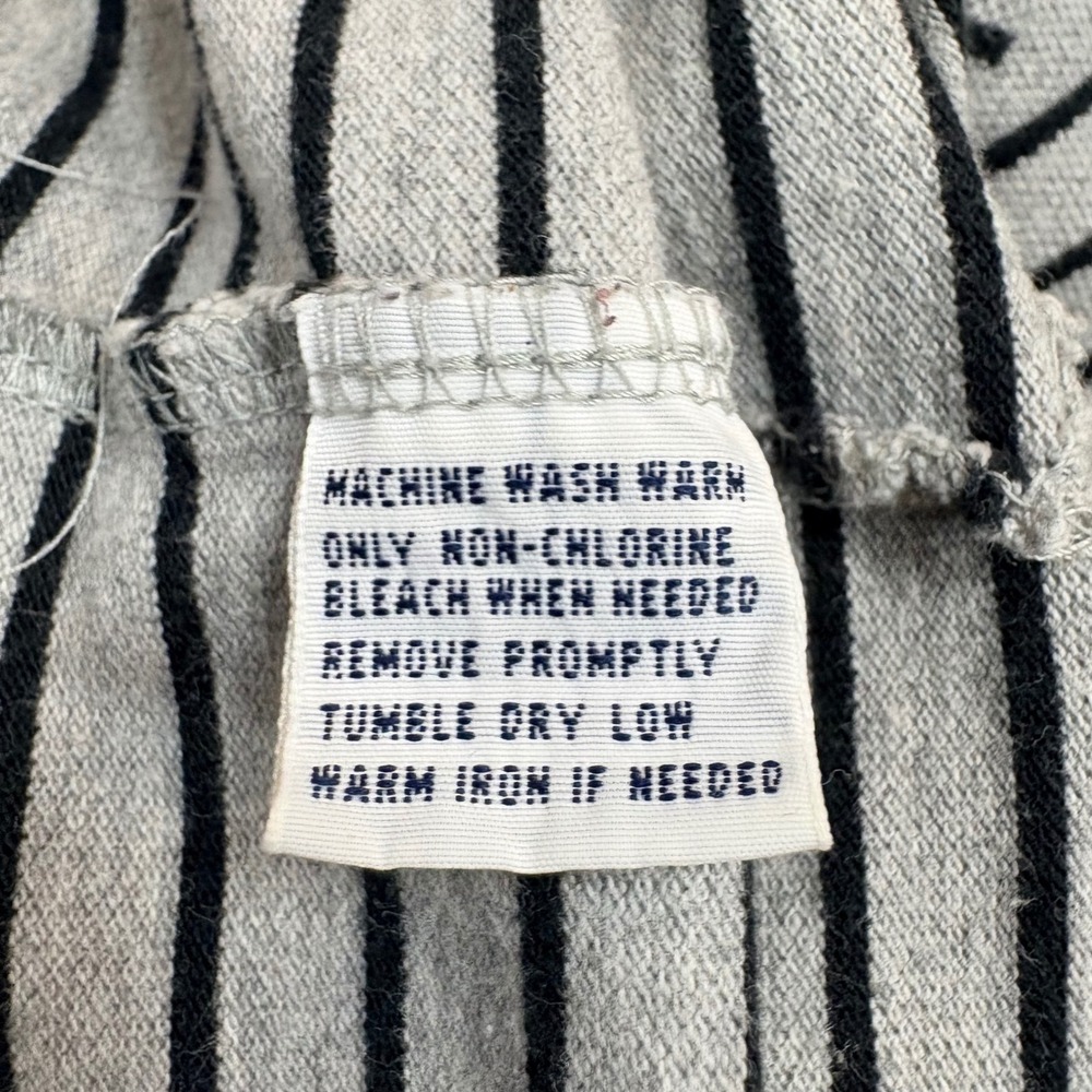 Polo Ralph Lauren Men XL Grey Black Striped Cotton Pique Polo Classic Preppy EUC - Picture 10 of 12
